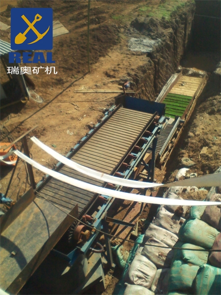 Yunnan, China -- Alluvial gold mine