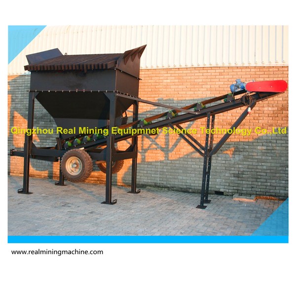 Small scale alluvial gold mining equipment of trommel screen
