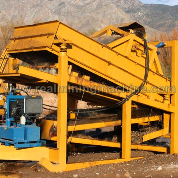 Shaking gold wash plant